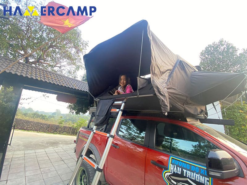 Lều hamer camp lắp trên xe bán tải ford ranger